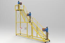 Rolling Warehouse Ladder 3d Models STLFinder