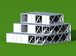 1/4 Inch Scale Shipping Container Models for Architectural Concepts