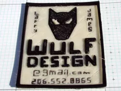 2 Color 3d Business Card