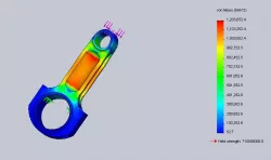5.4" Modified I beam VW Bug Connecting Rod