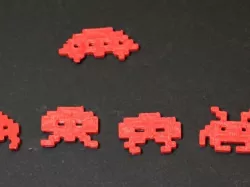 8bit Space Invader Ornaments (Printable)