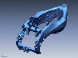 Aprilia RS250 Frame 3d Scan