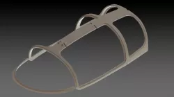 Composite canopy frame