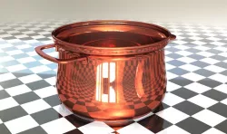 Copper cooking pan
