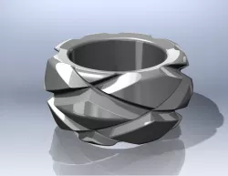 Diamond pattern Ring