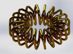 Double circular square spring