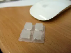 Form for silicone cast button pad