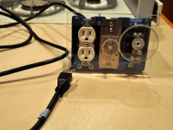 Geared Arduino controlled Dimmer Switch