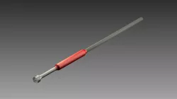Glasspack muffler with exhaust pipe and tip