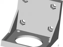 Holder for NEMA23 type stepper motor