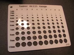Hole Gauge for Laser Cutter
