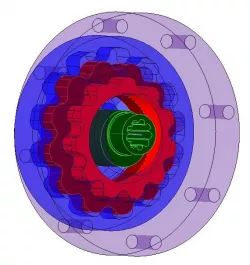 Hypocycloid 132:1 Reduction Gearbox