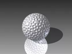 I made a golf ball.