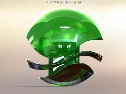 ISC Logo rendered into a 3D Globe