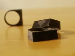 Lined Block Ring