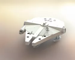 Millennium Falcon, Star Wars 3d puzzle, sheetmetal, spaceship, metalcraftdesign