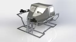 motion simulation platform: Virtual Meca Flight simulator: (frame+ cockpit)