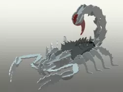 Nasty Scorpion sheet metal puzzle, scorpions, 3d model, puzzle, sheetmetal, metalcraftdesign