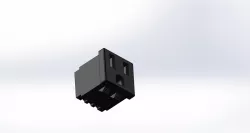 Panel mount electrical plug female