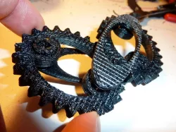 Printable crosslink ellipse gears