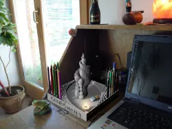 Sculpture for pencil holdr