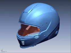 Sparco Closed Car Racing Helmet 3d Scan