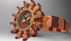 Steampunk radial engine watch design