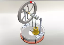 Stirling engine - Simplifed