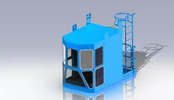 The crane cab