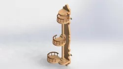 Wall mounted flower pot holder