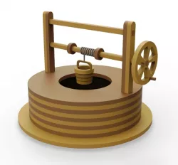 water well (laser cut)