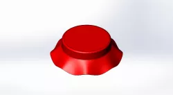 Wavy cap
