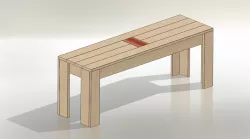 Wood Bench