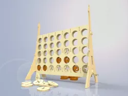 Wooden Connect 4