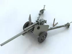 3-inch Gun M5 3D model