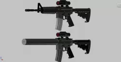 .300 BlackOut Over the Barrel and Reflex Suppressor (Subsonics only)