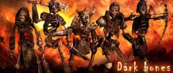3DRT - Dark Bones Skeletons Low-poly  3D model