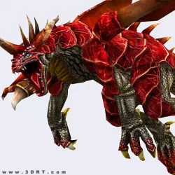 3DRT - Dragons Pack Low-poly  3D model