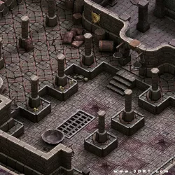 3DRT - Dungeon Master Construction Kit  Low-poly  3D model
