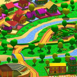 3DRT - Fantasy Worlds Construction Kit  Low-poly  3D model