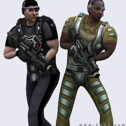 3DRT  - Hiroshi Elite Troopers Low-poly  3D model