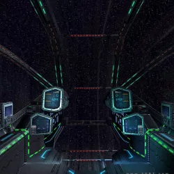 3DRT - Sci-Fi Spacecraft Cockpit 3 Low-poly  3D model