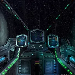 3DRT - Sci-Fi Spaceship Cockpit 2   Low-poly  3D model