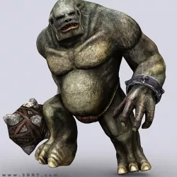 3DRT - Troll Golem Low-poly  3D model