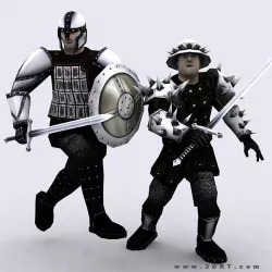 3DRT - Warriors Construction Kit Low-poly  3D model