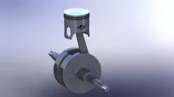 70cc Piston and crankshaft Polini two-stroke Yamaha Aerox (preview carter)