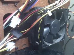 80mm Fan Mount for Cupcake X-Axis Stepper