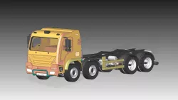 8x4 Construction and Mining Truck SolidEdge