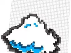 A Single Mario Cloud @ 3Dtin.com (2.5D version)