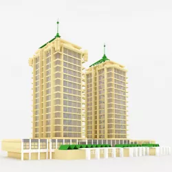 Apartment Building 3D model